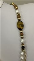 Necklace Rajola Woman in Semiprecious stones Occhio di tigre 45-461-8 - 45-461-8